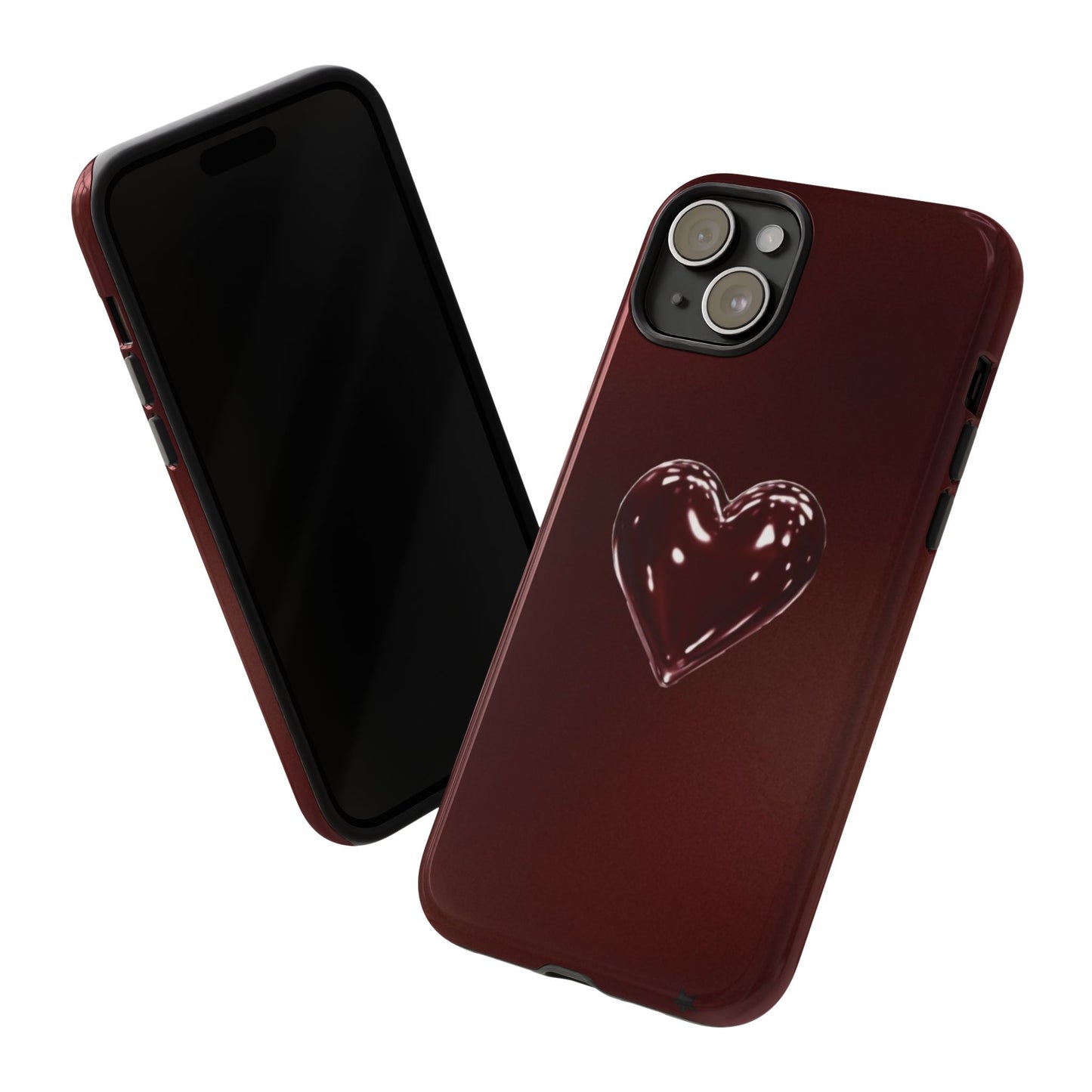 Dark Red Heart Tough Phone Case