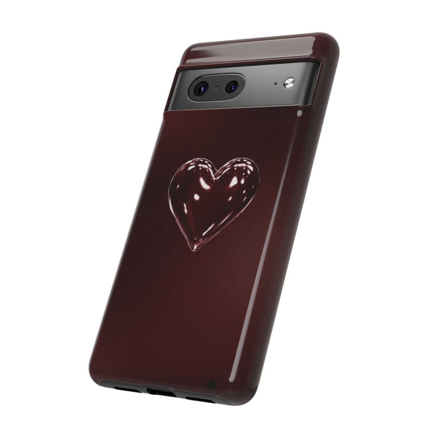 Dark Red Heart Tough Phone Case