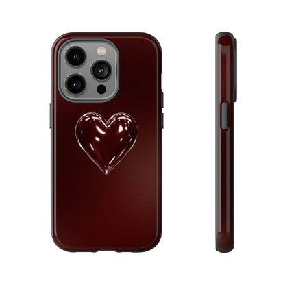 Dark Red Heart Tough Phone Case