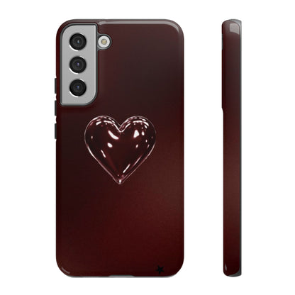 Dark Red Heart Tough Phone Case