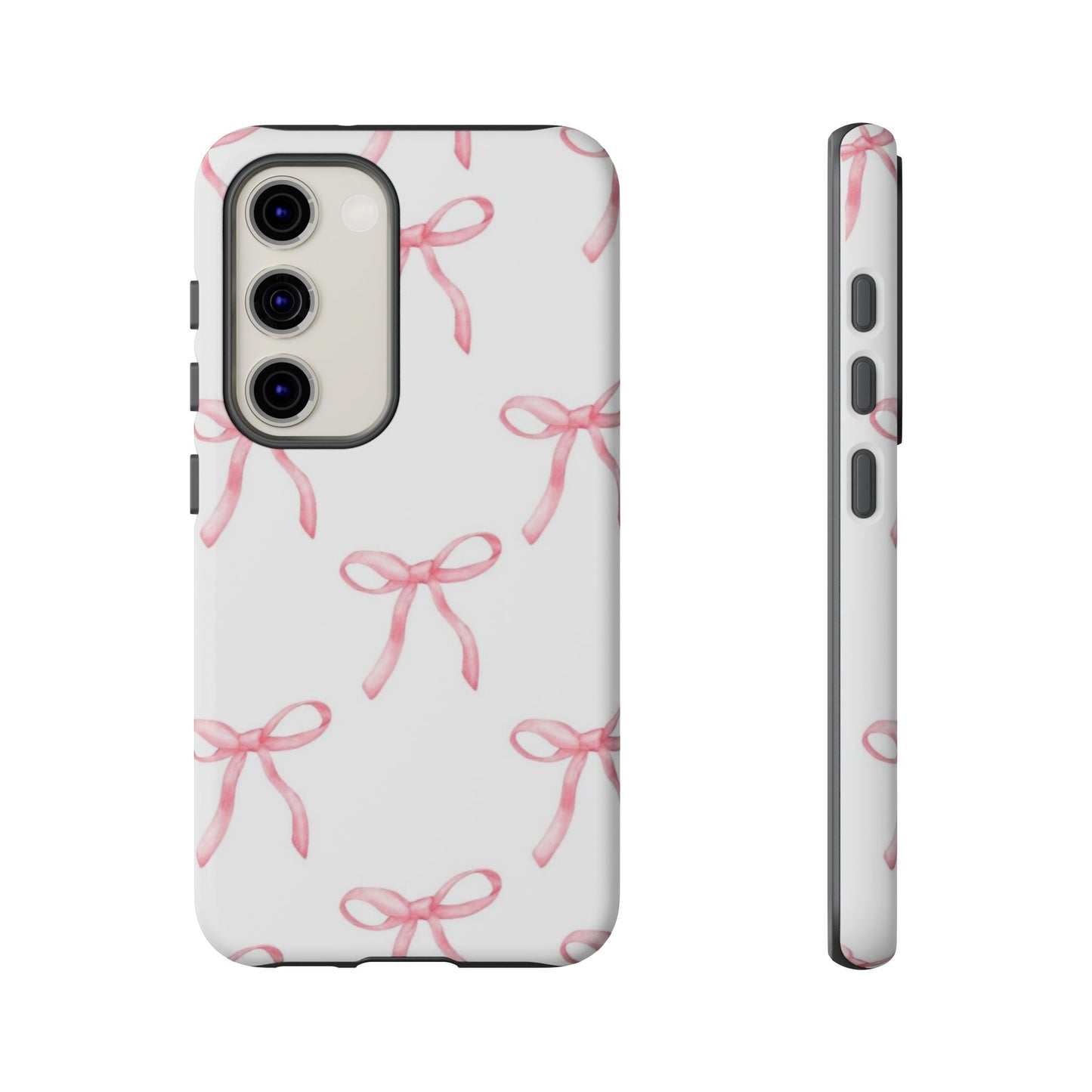 Pink Bows White Tough Phone Case