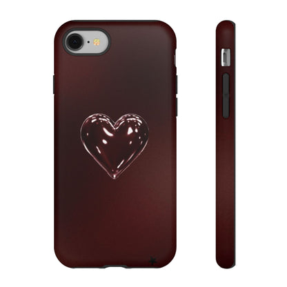 Dark Red Heart Tough Phone Case