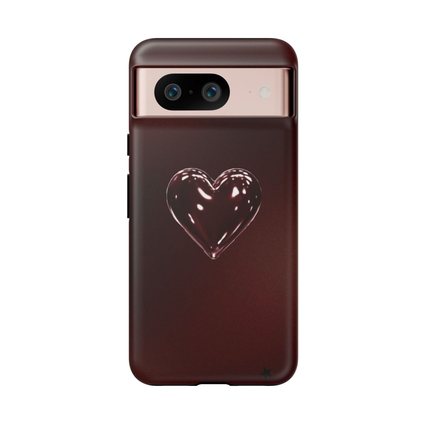 Dark Red Heart Tough Phone Case