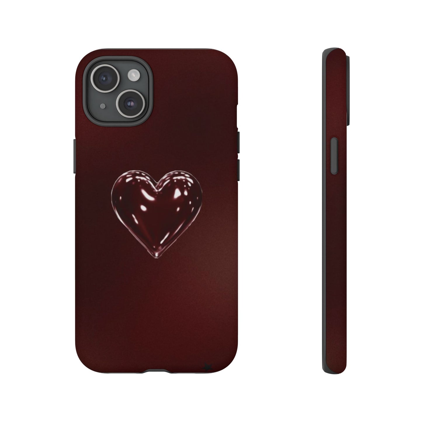 Dark Red Heart Tough Phone Case