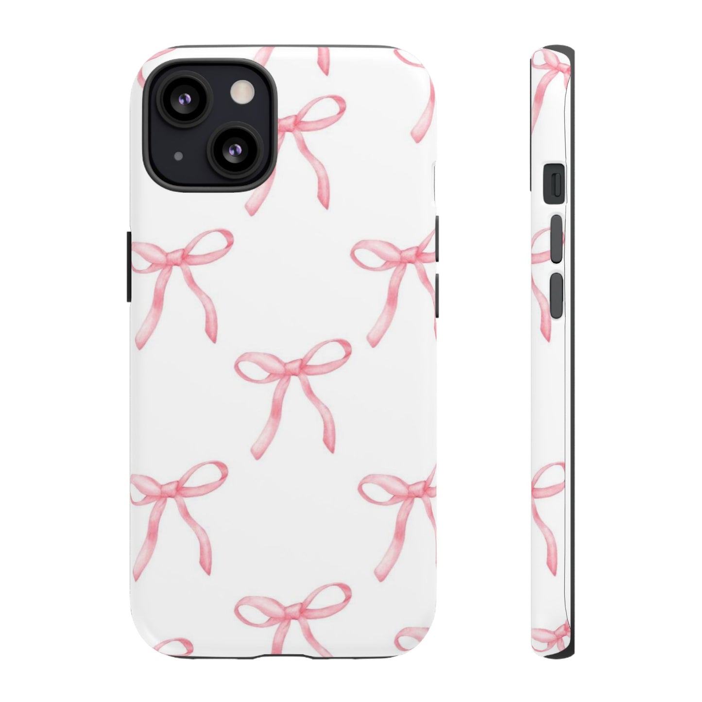 Pink Bows White Tough Phone Case