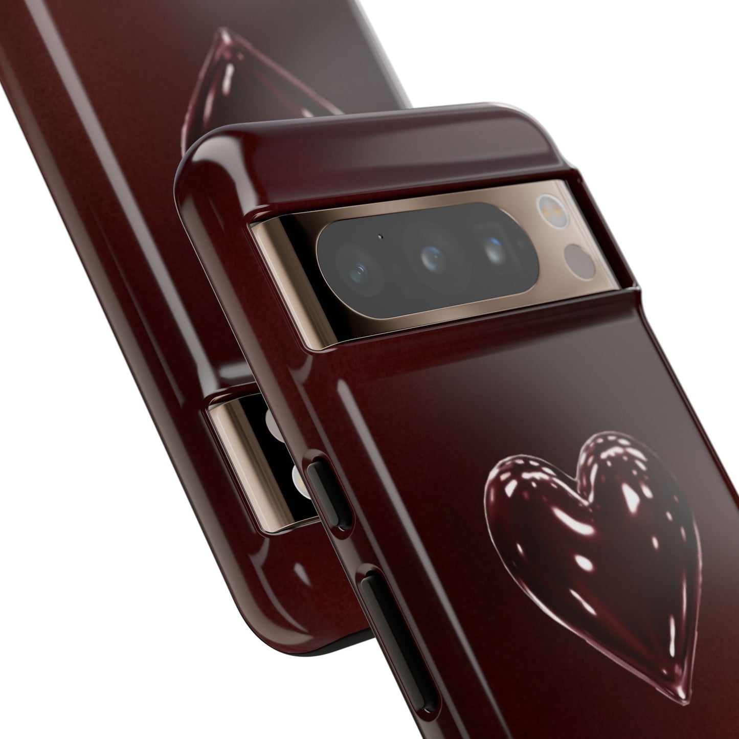 Dark Red Heart Tough Phone Case