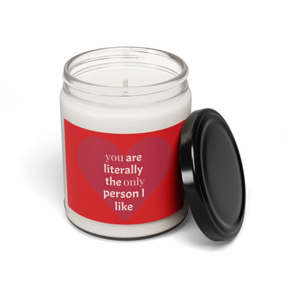 You're Literally The Only Person I Like Scented Soy Candle, 9oz