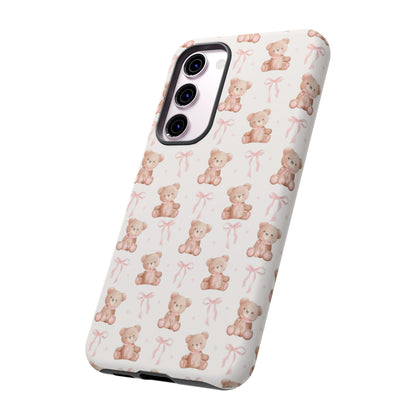 Teddie Bears and Bows Tough Phone Case