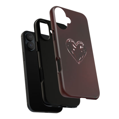 Dark Red Heart Tough Phone Case