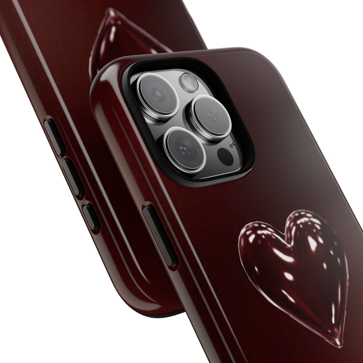 Dark Red Heart Tough Phone Case