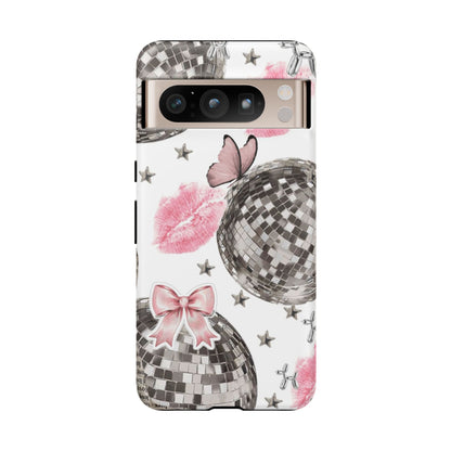 Disco Ball and Lip Marks Tough Phone Case