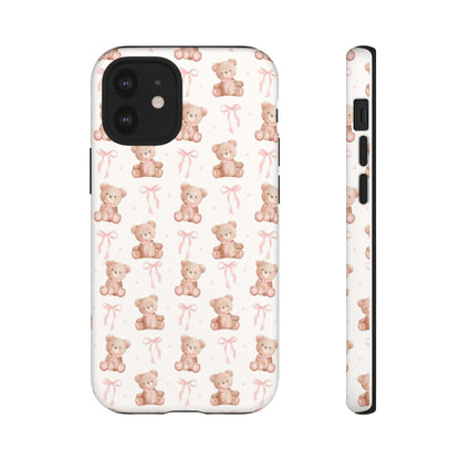 Teddie Bears and Bows Tough Phone Case