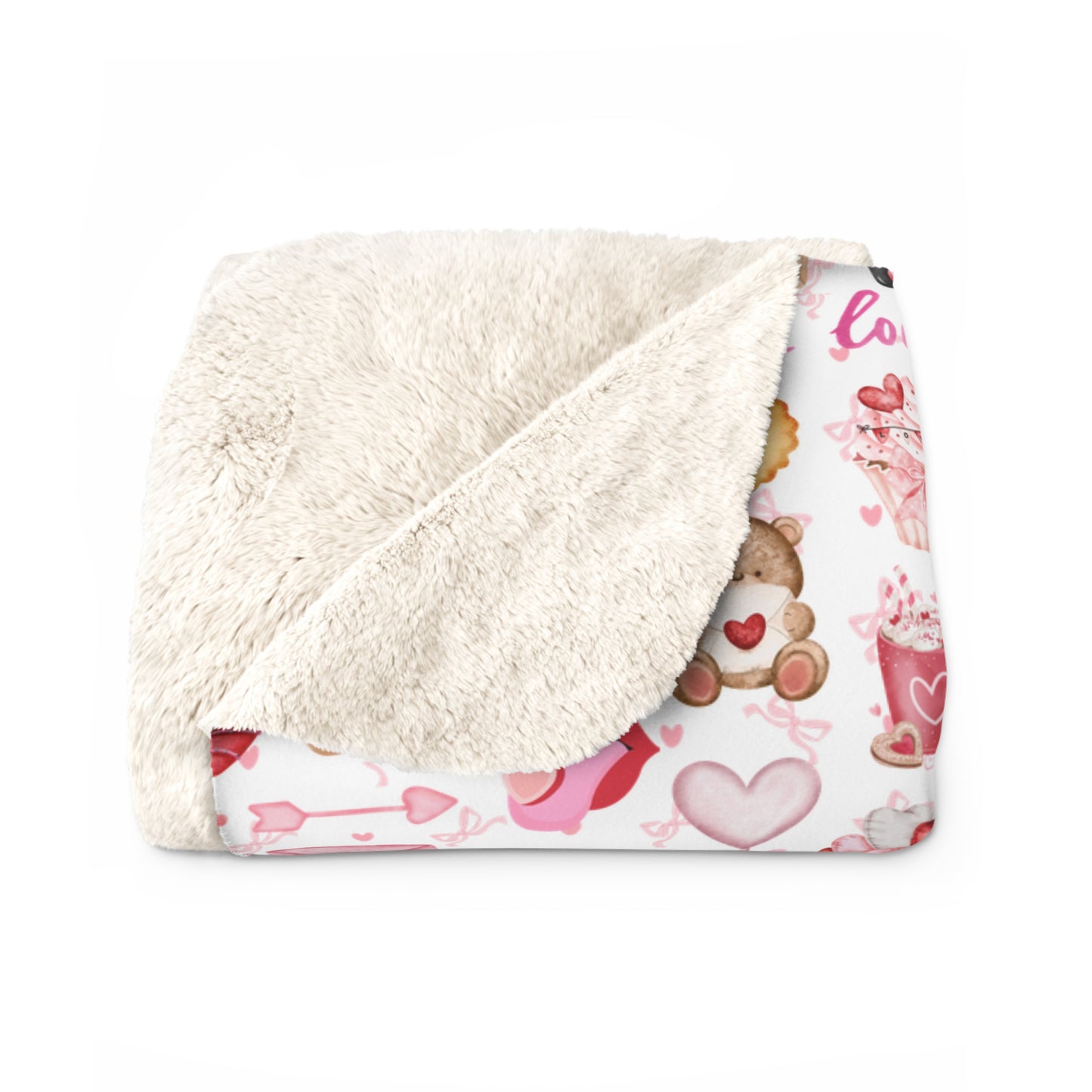 Love is Everywhere Sherpa Fleece Blanket