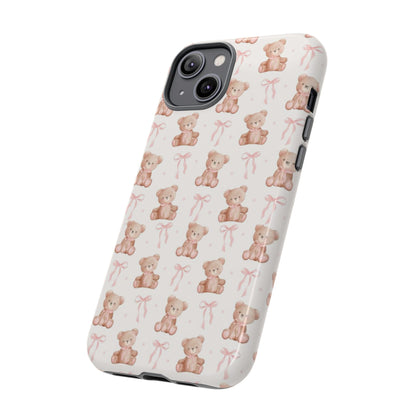 Teddie Bears and Bows Tough Phone Case