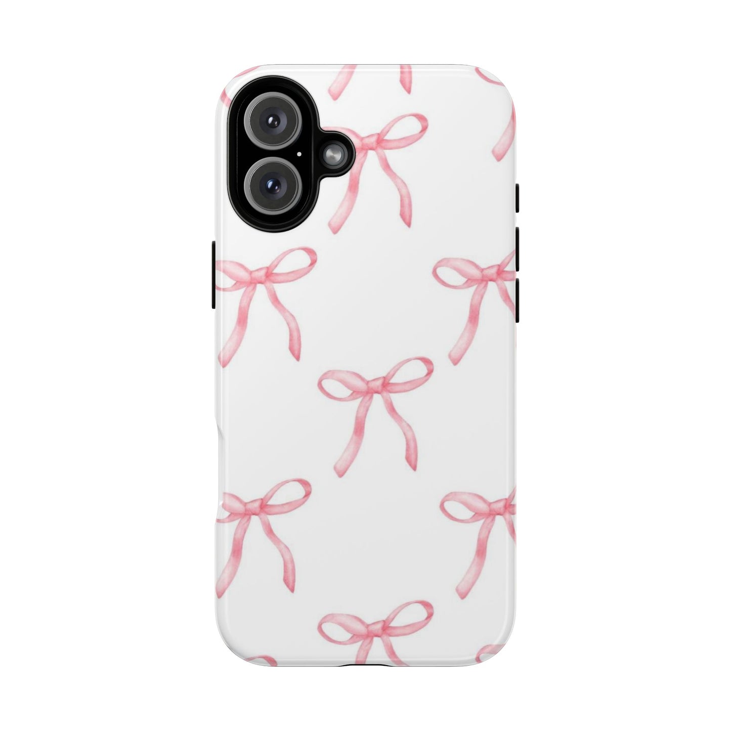 Pink Bows White Tough Phone Case