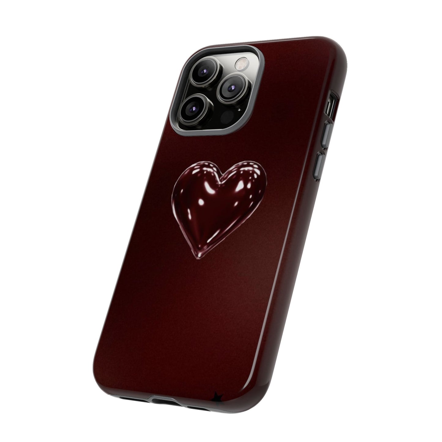 Dark Red Heart Tough Phone Case