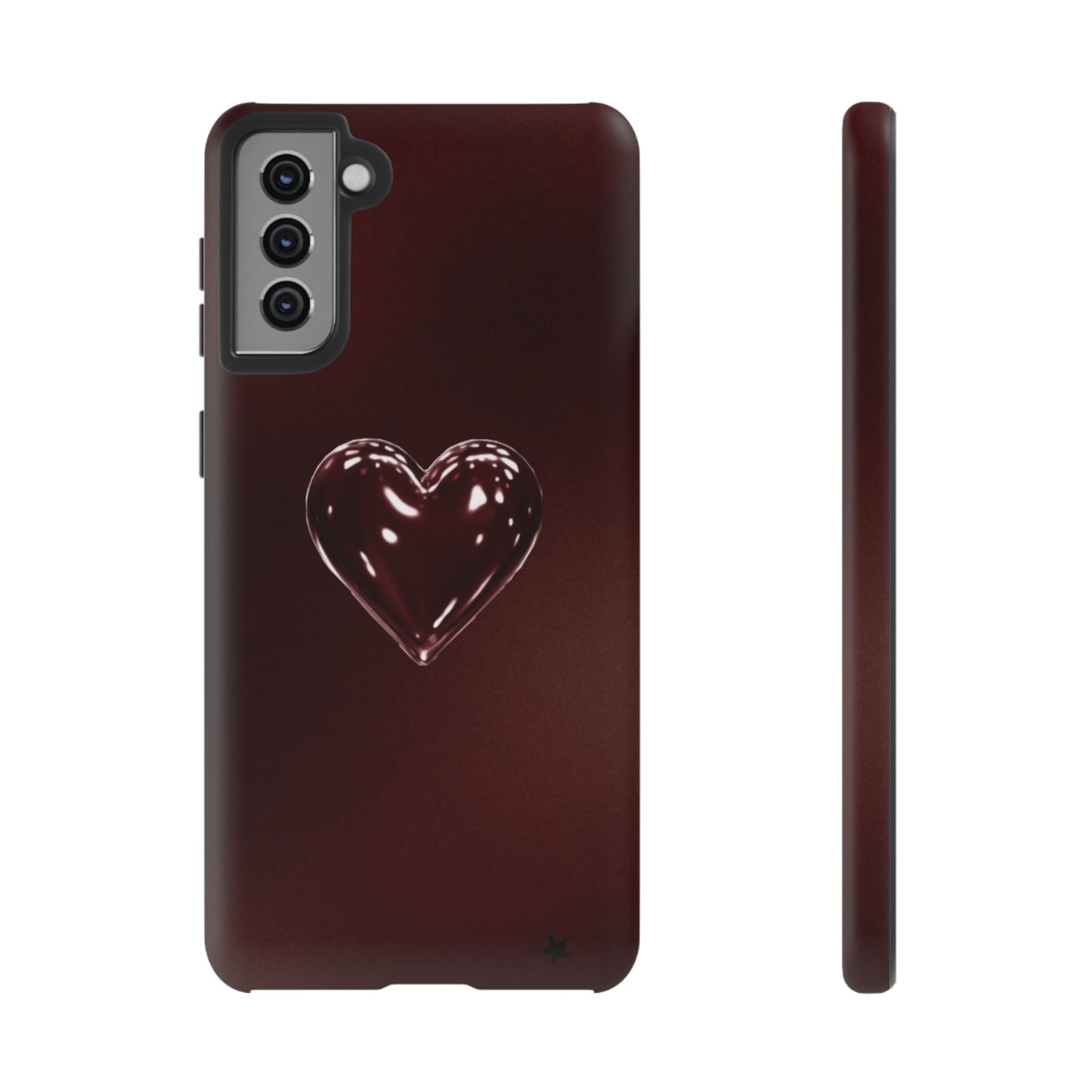 Dark Red Heart Tough Phone Case