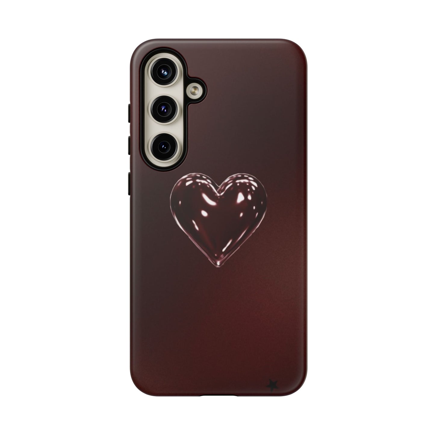 Dark Red Heart Tough Phone Case