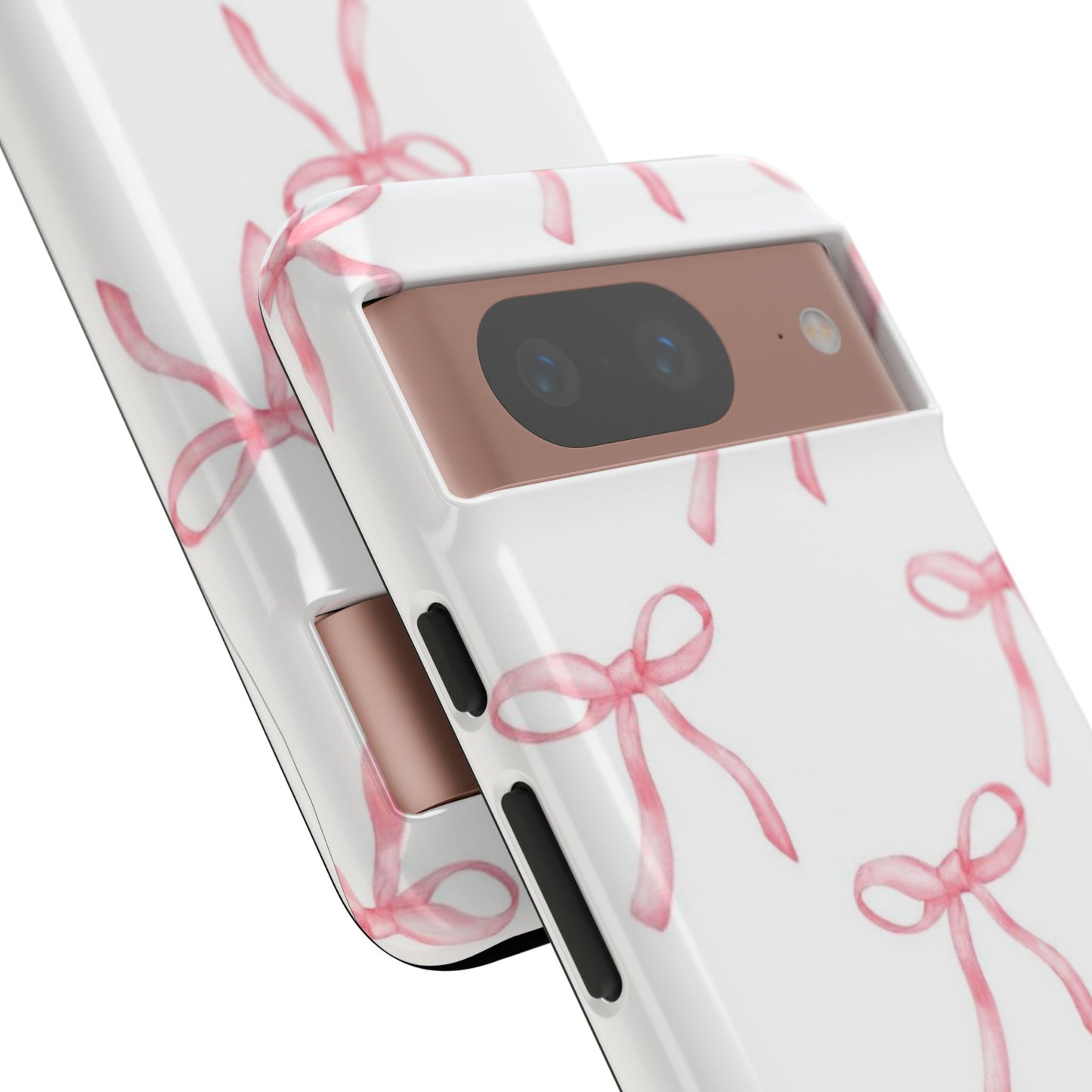 Pink Bows White Tough Phone Case