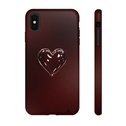 Dark Red Heart Tough Phone Case