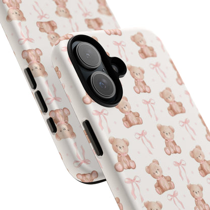 Teddie Bears and Bows Tough Phone Case