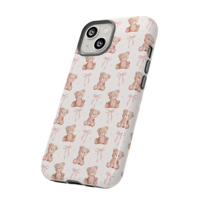 Teddie Bears and Bows Tough Phone Case