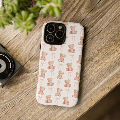 Teddie Bears and Bows Tough Phone Case