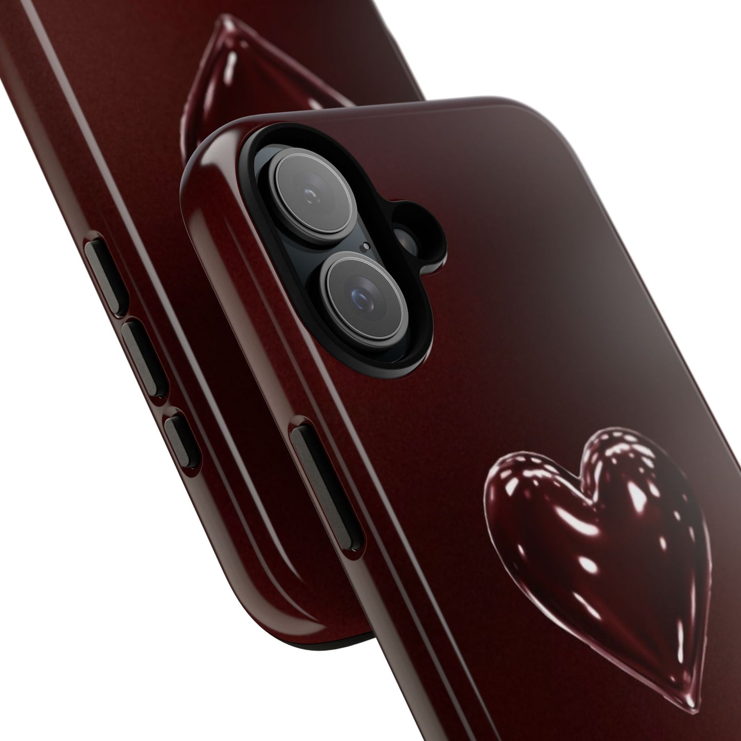 Dark Red Heart Tough Phone Case