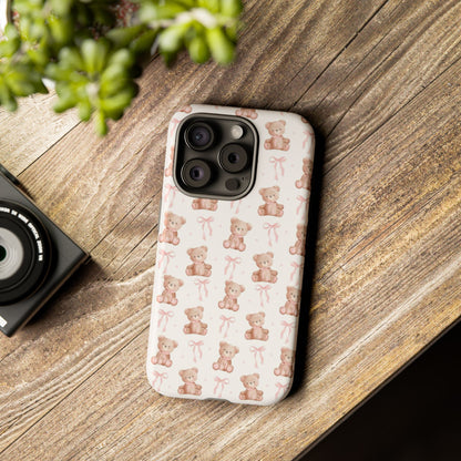 Teddie Bears and Bows Tough Phone Case