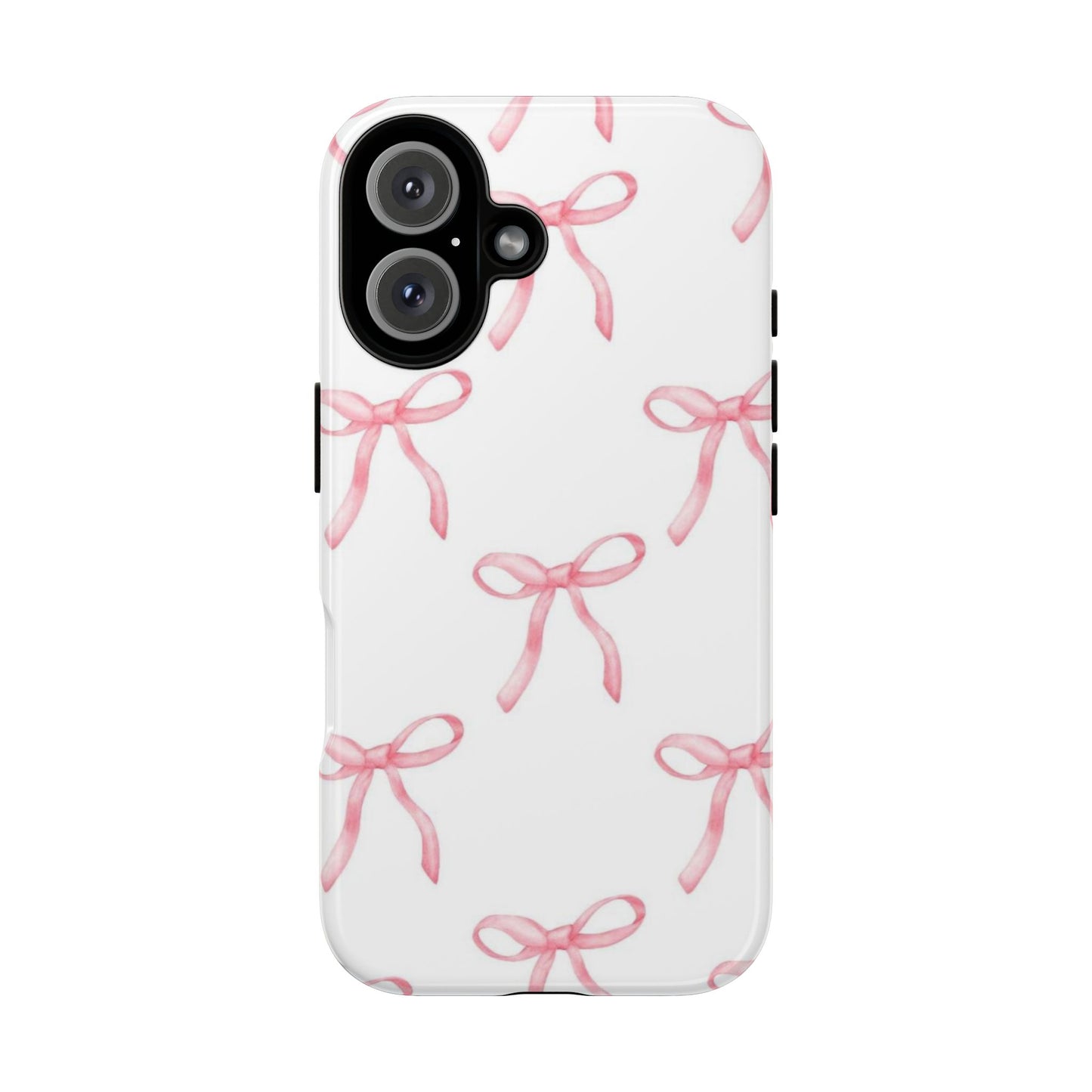 Pink Bows White Tough Phone Case