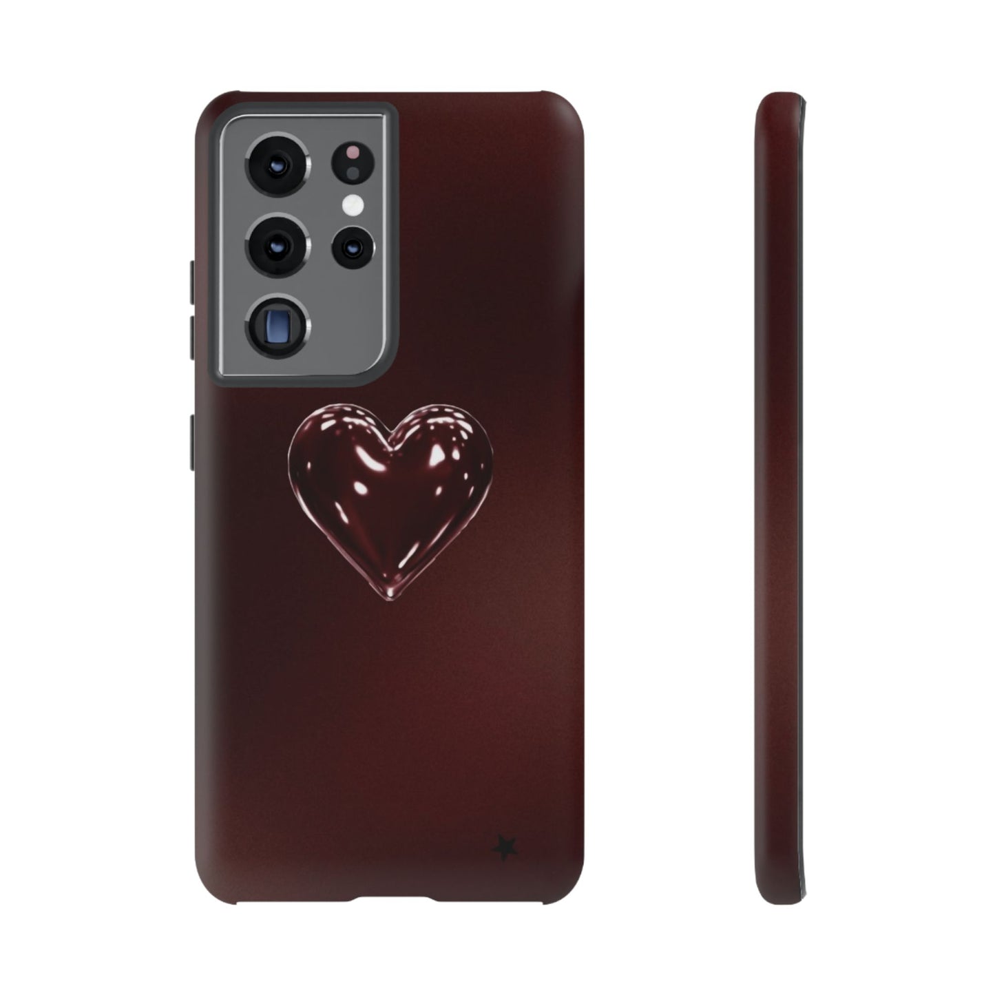 Dark Red Heart Tough Phone Case