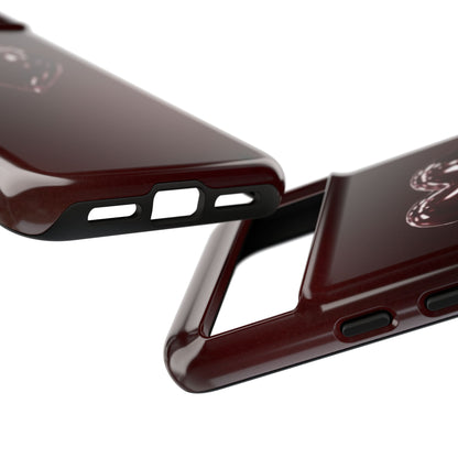 Dark Red Heart Tough Phone Case