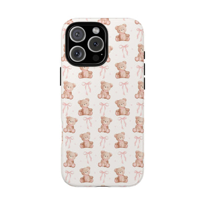 Teddie Bears and Bows Tough Phone Case