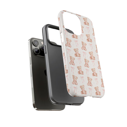 Teddie Bears and Bows Tough Phone Case