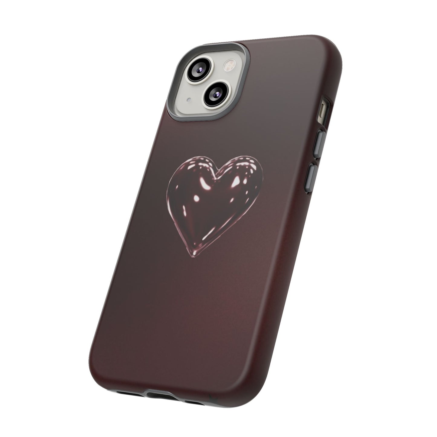 Dark Red Heart Tough Phone Case