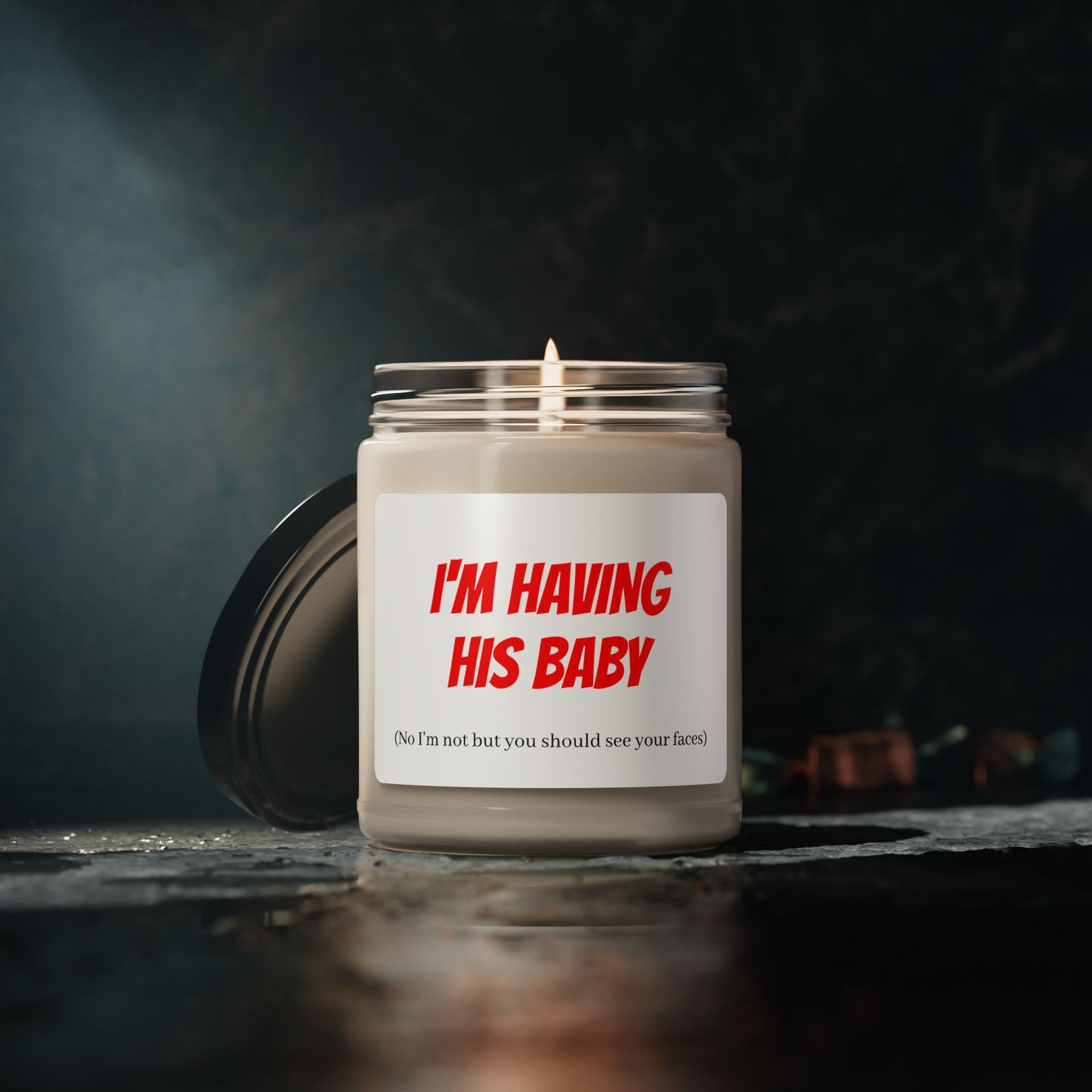 I'm Having His Baby Scented Soy Candle, 9oz