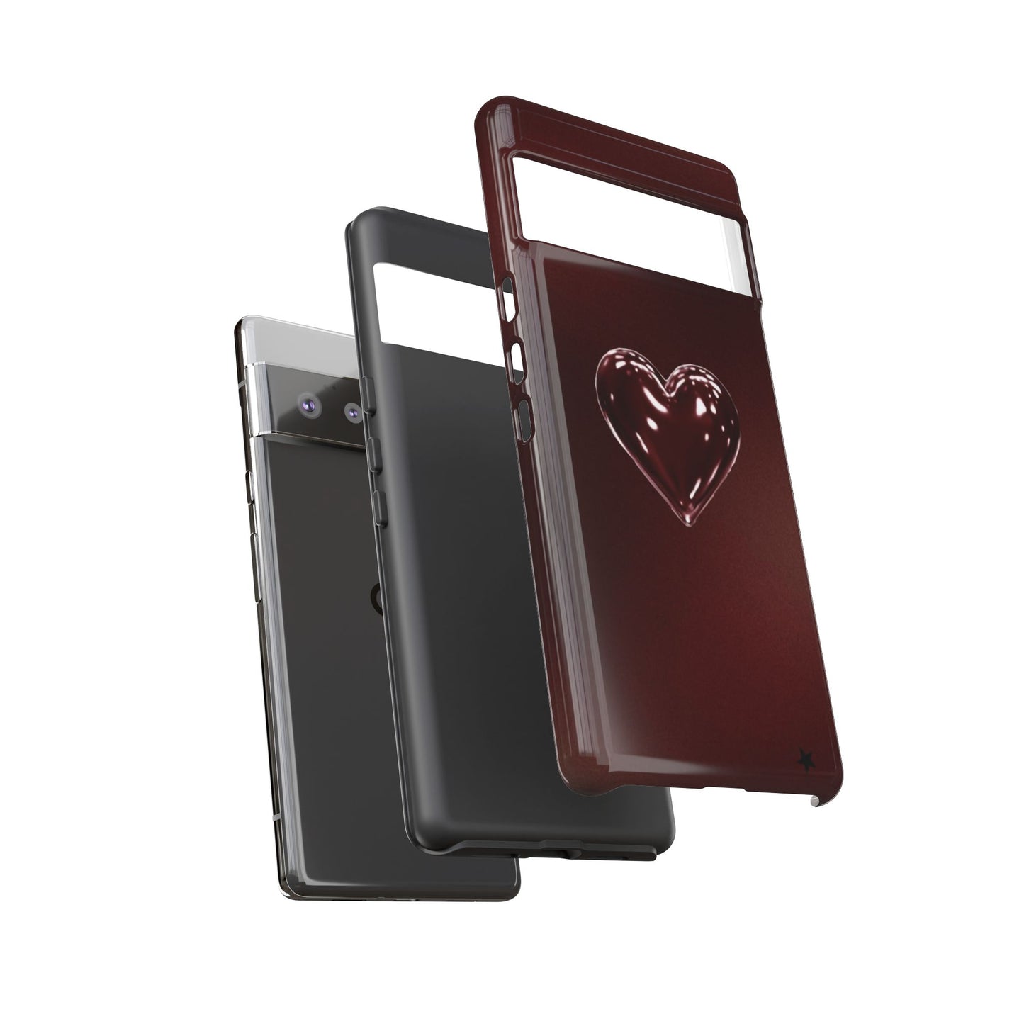 Dark Red Heart Tough Phone Case