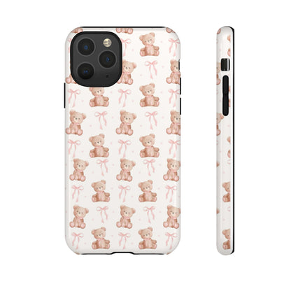 Teddie Bears and Bows Tough Phone Case