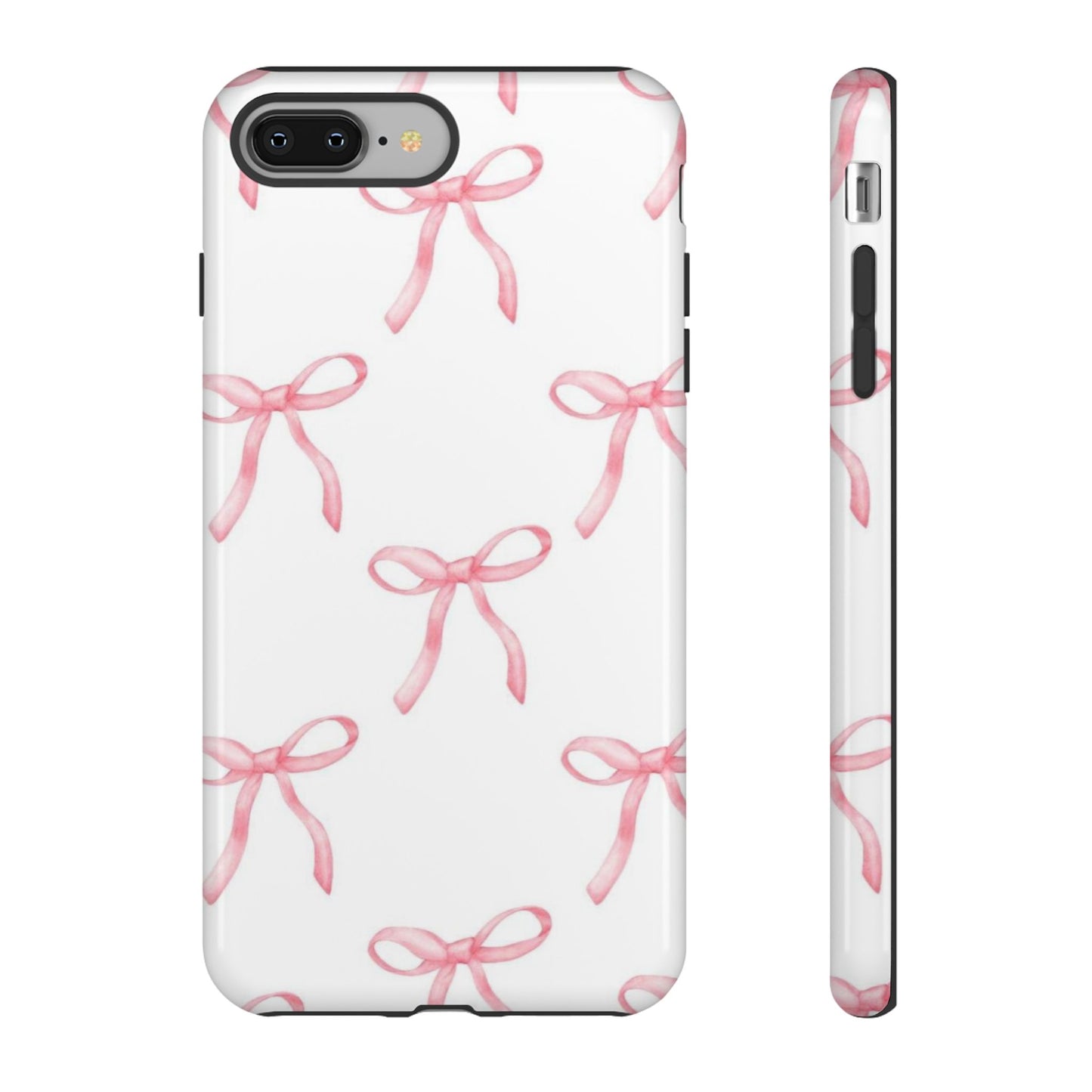 Pink Bows White Tough Phone Case