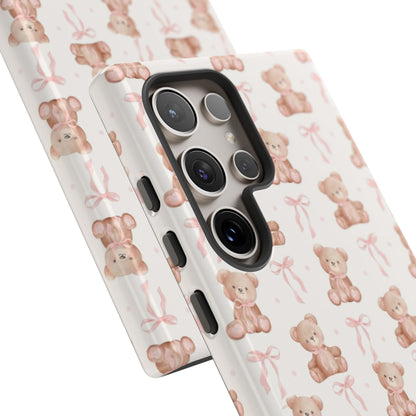 Teddie Bears and Bows Tough Phone Case