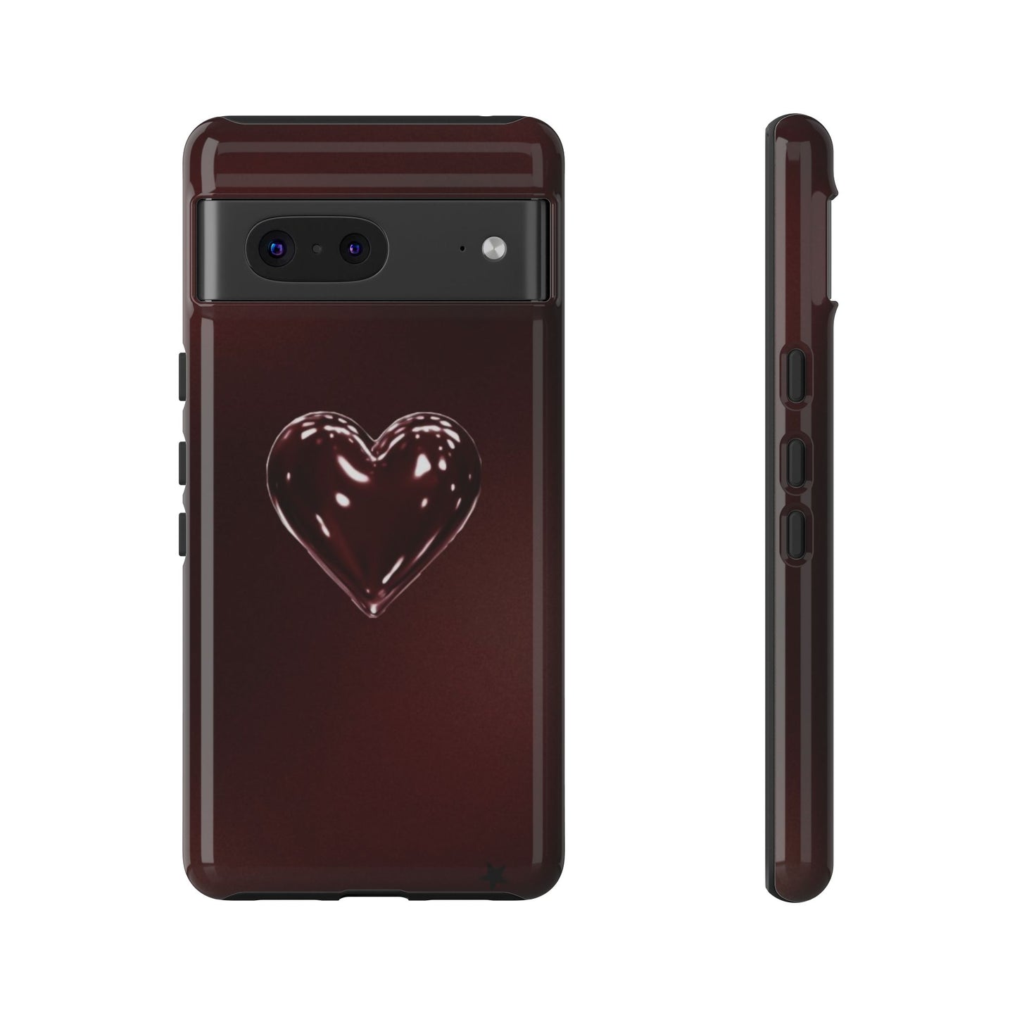 Dark Red Heart Tough Phone Case