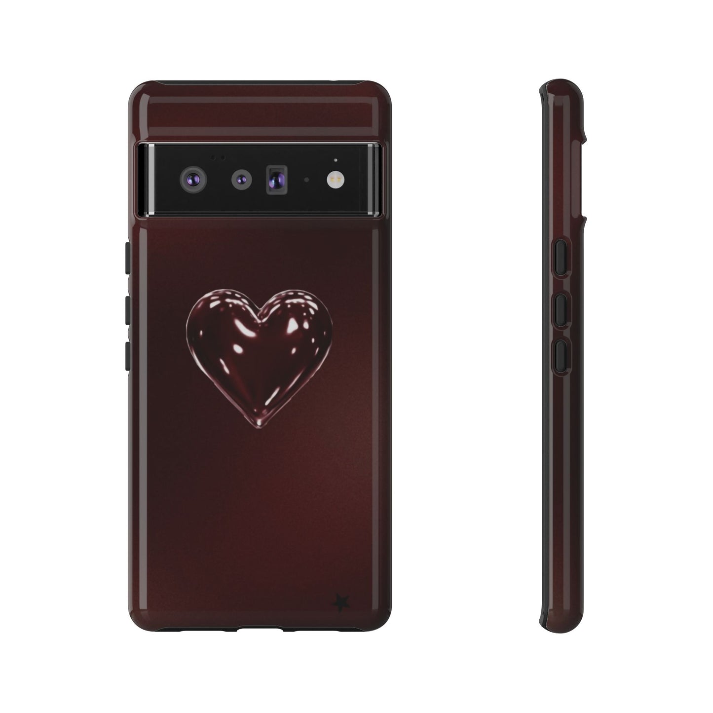 Dark Red Heart Tough Phone Case