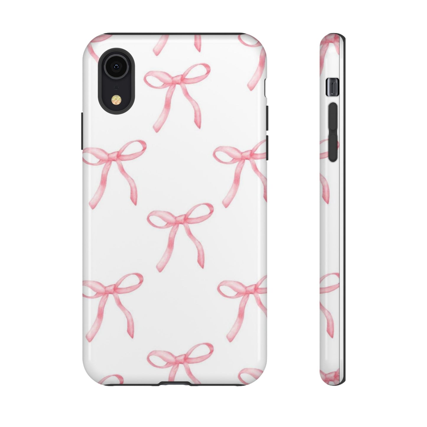 Pink Bows White Tough Phone Case