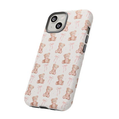 Teddie Bears and Bows Tough Phone Case