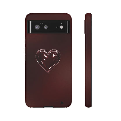 Dark Red Heart Tough Phone Case