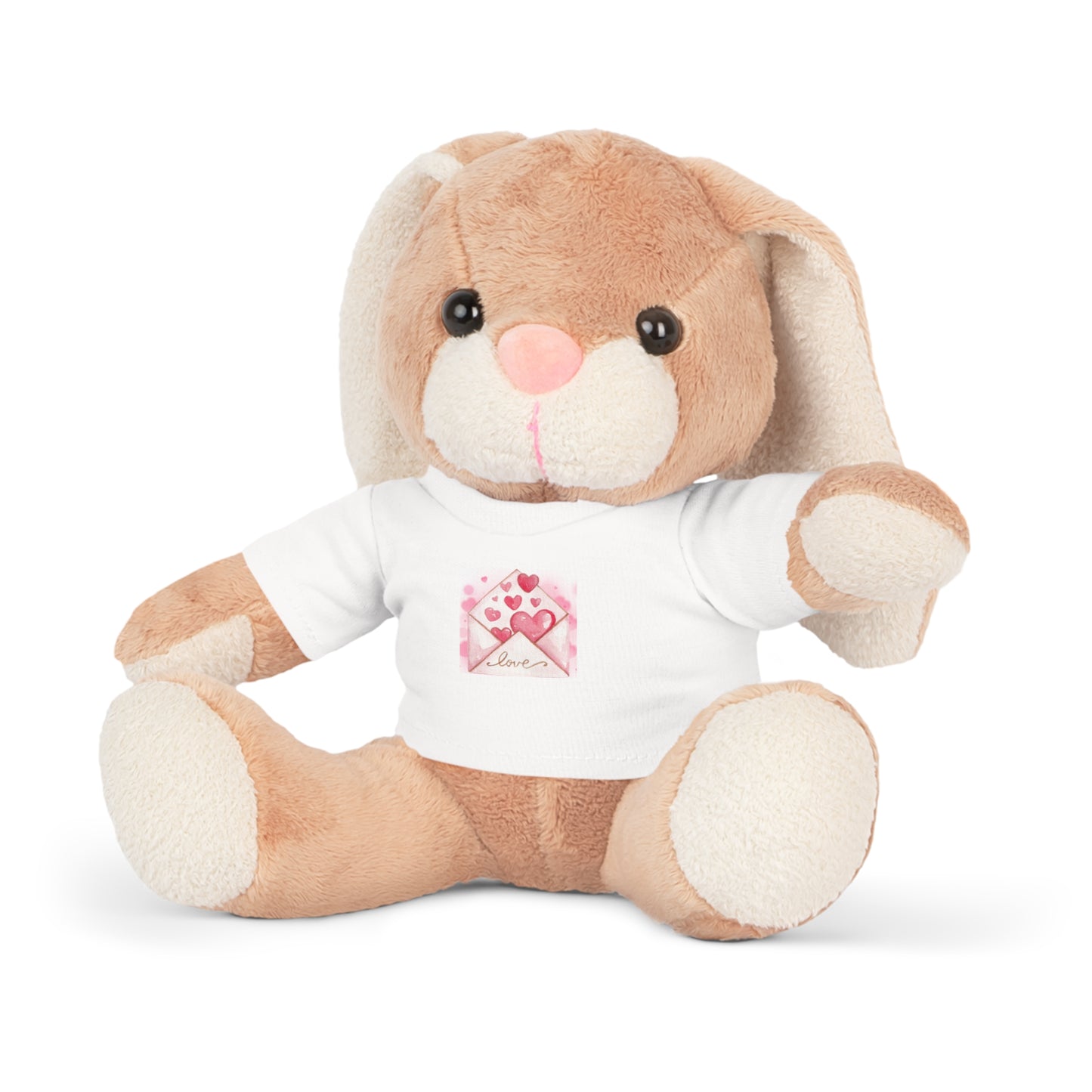 Adorable Plush Toys with Love Letter T-Shirt