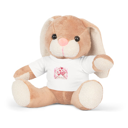 Adorable Plush Toys with Love Letter T-Shirt