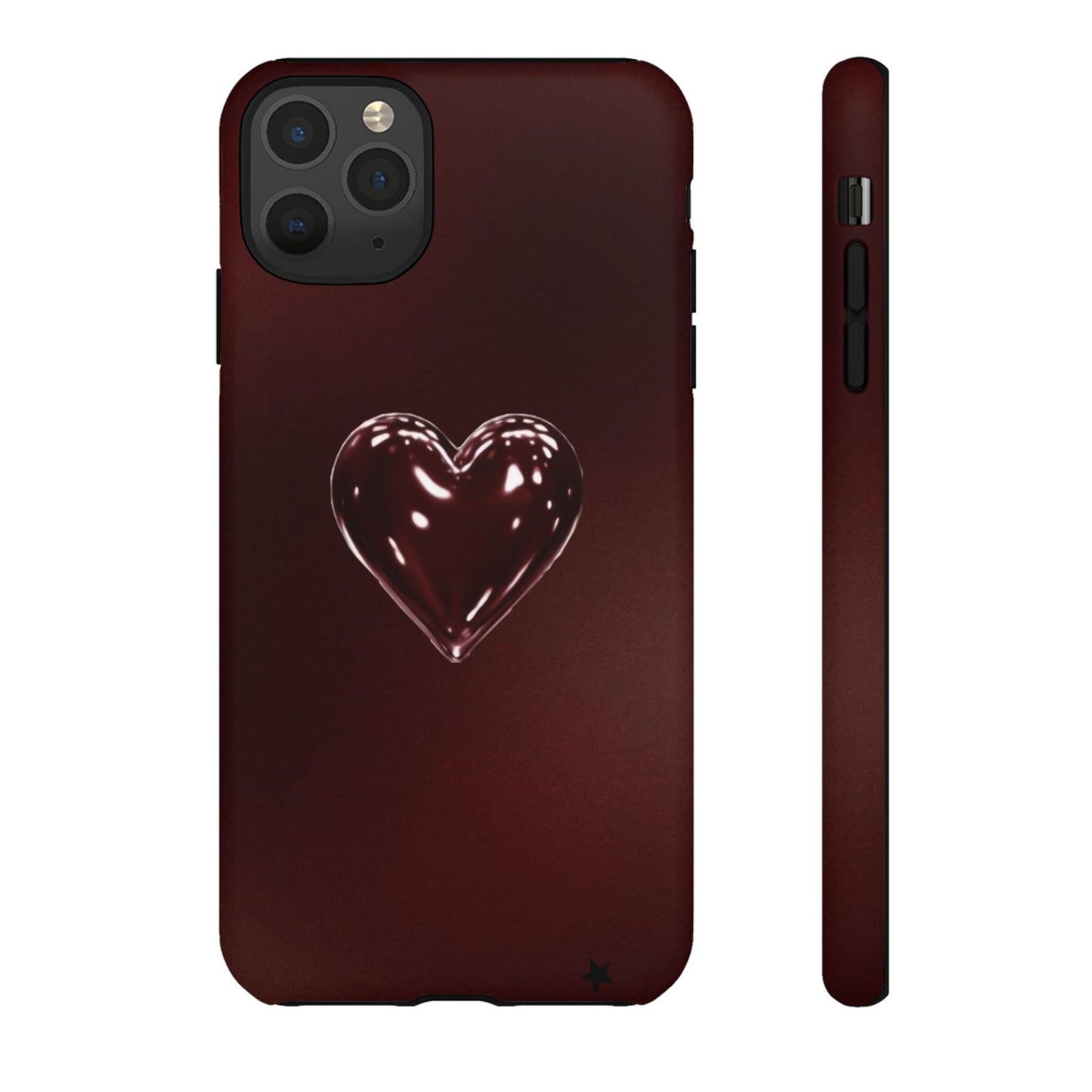 Dark Red Heart Tough Phone Case