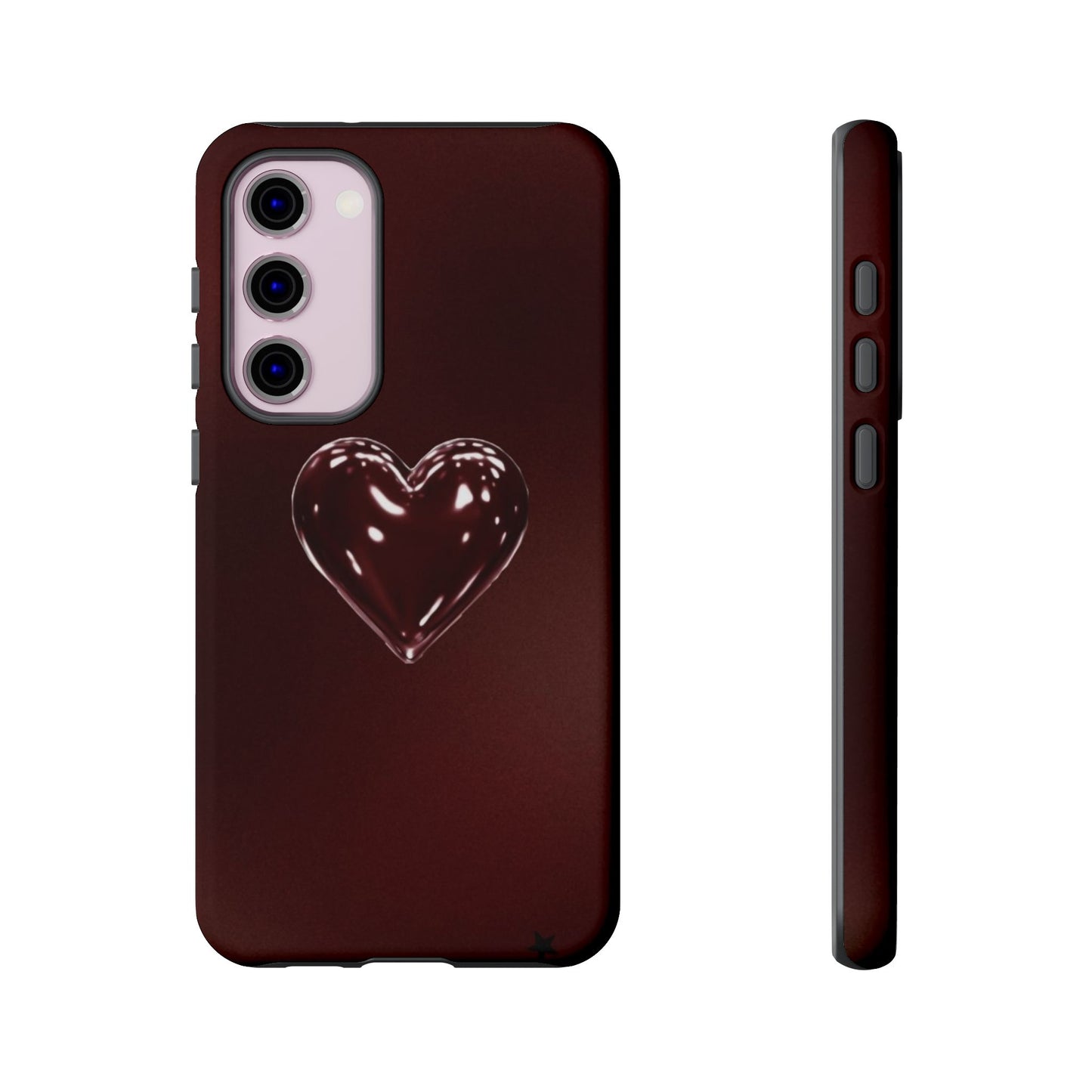 Dark Red Heart Tough Phone Case