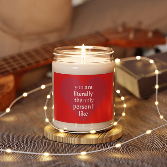 You're Literally The Only Person I Like Scented Soy Candle, 9oz